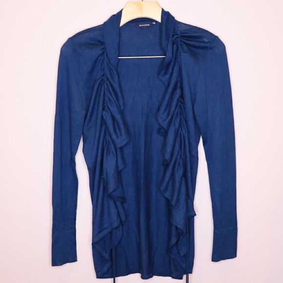 Magaschoni Silk/Cashmere Waterfall Sweater Sz 4 - Picture 3 of 7